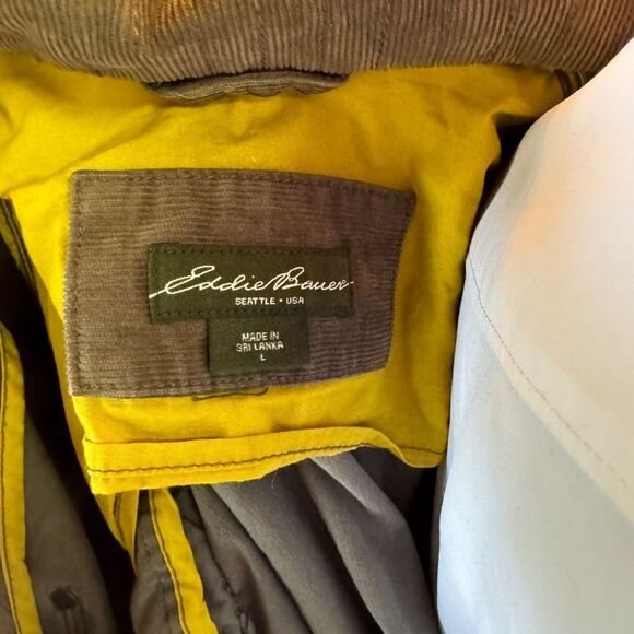 Brown Corduroy Eddie Bauer Chore/Barn Jacket - L - Picture 11 of 13